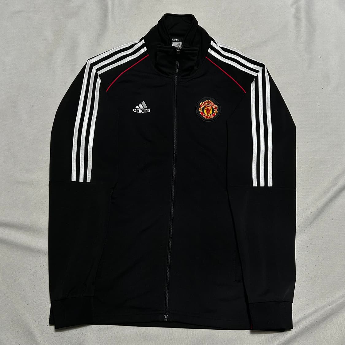 XL 아디다스 맨체스터 유나이티드 레드 파이핑 블랙 트랙탑 상품이미지2