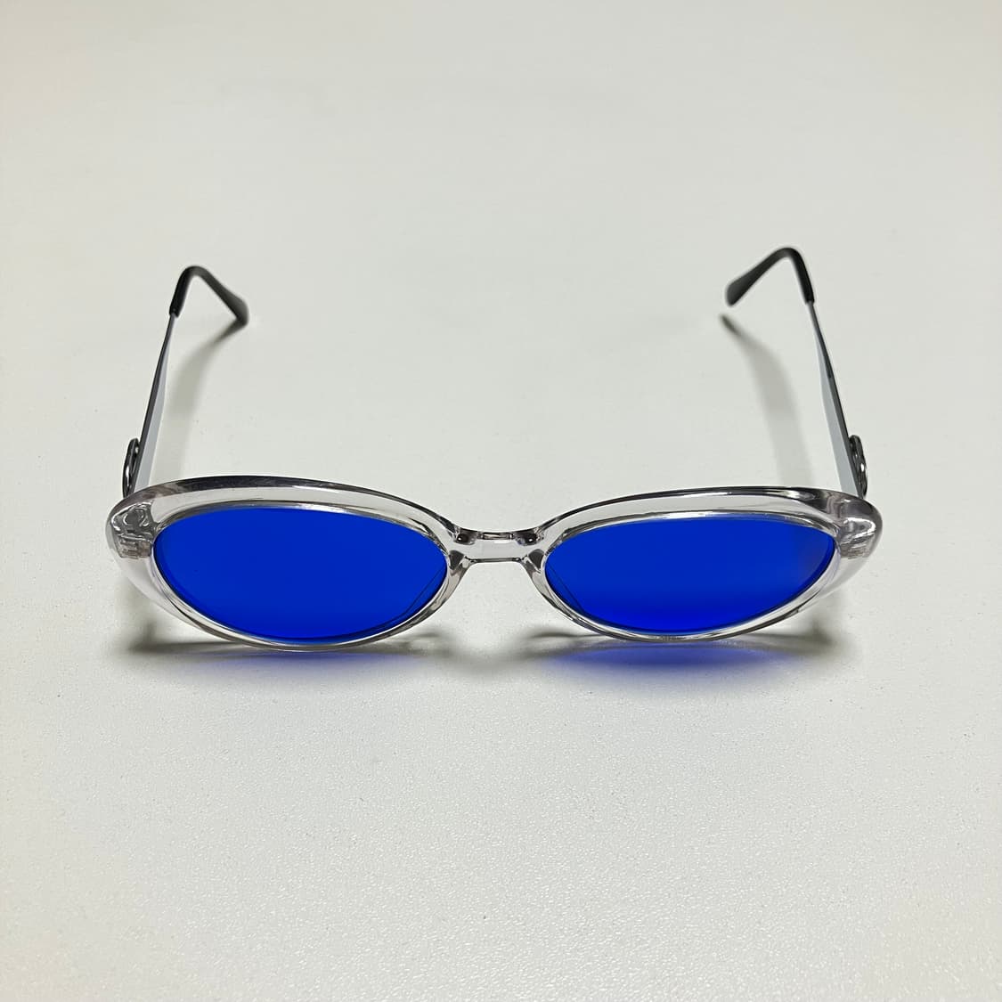 스틸 컬러 빈티지 선글라스 clear blue 상품이미지2