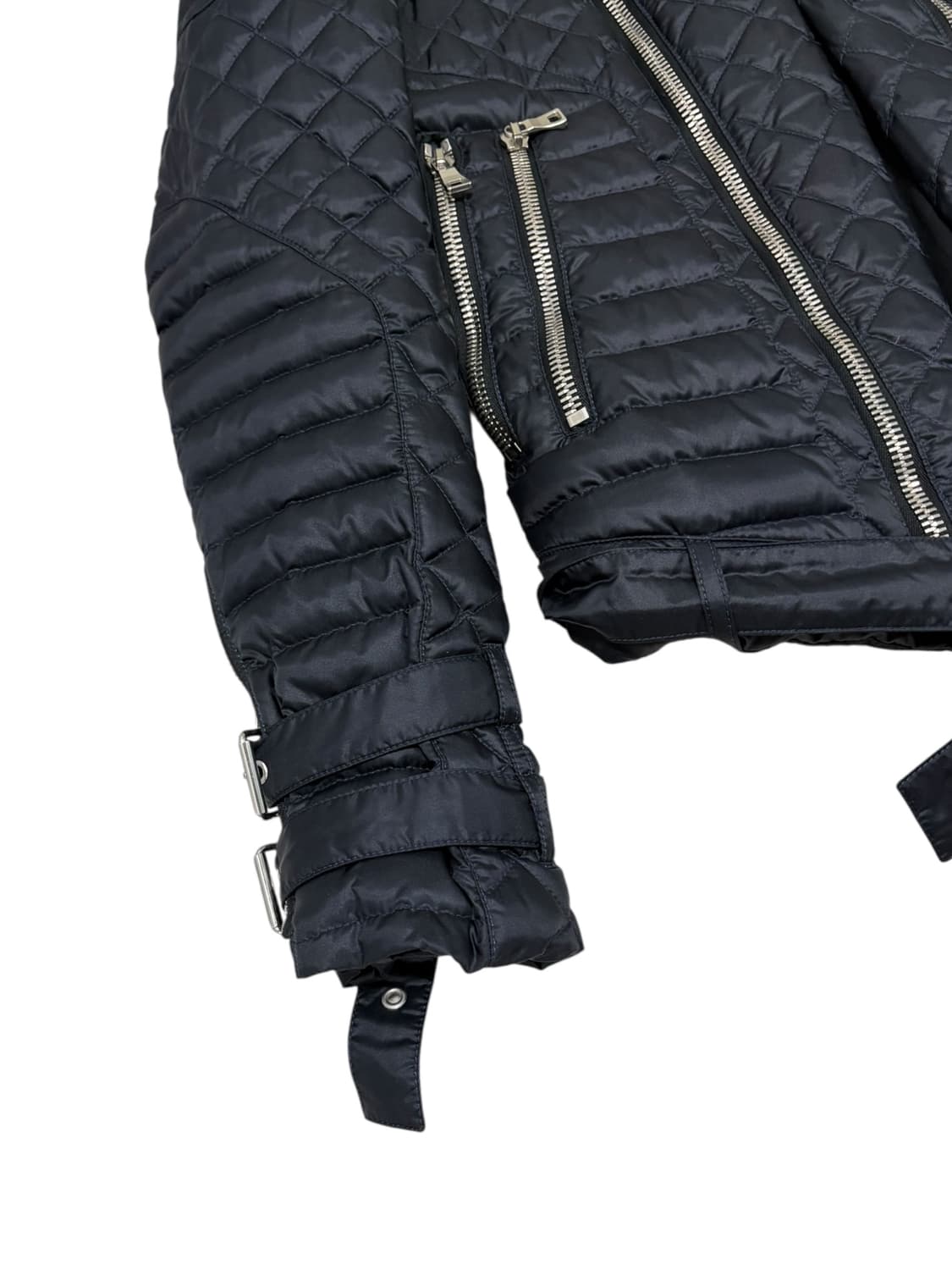 발망 퀼팅 바이커 자켓 블랙 상품이미지3