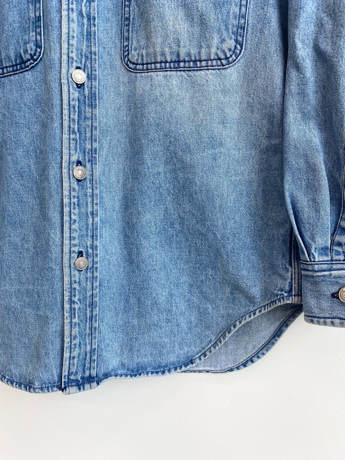 80‘s 폴로 덩가리 데님 워크 셔츠 상품이미지4