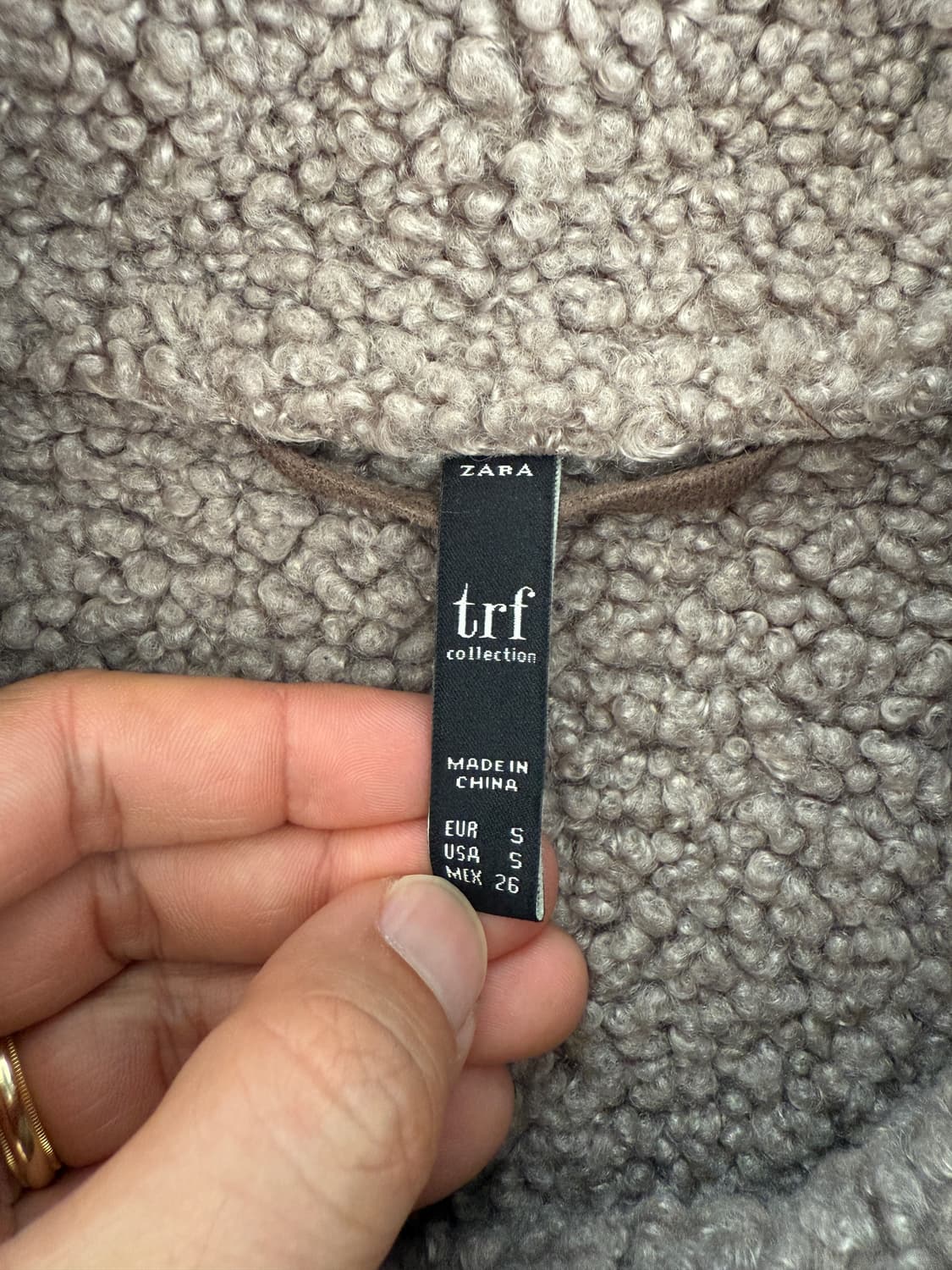 자라(ZARA) trf 에코 스웨이드 무스탕 상품이미지6