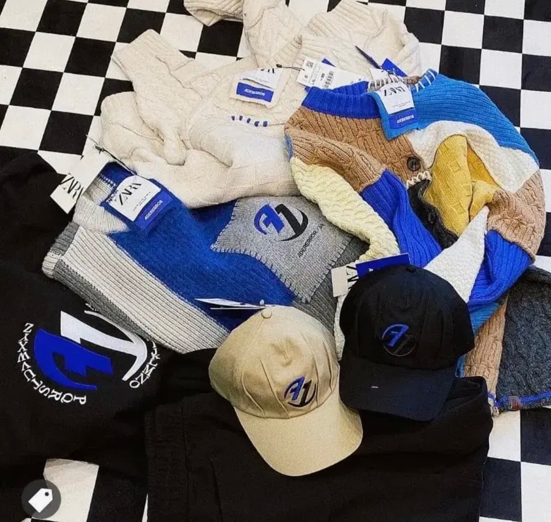 자라x아더에러 셔링 캡 베이지 새제품 상품이미지3