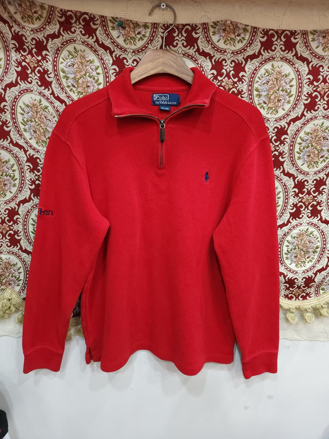 폴로 랄프로렌 레드 반집업 맨투맨

 상품이미지2