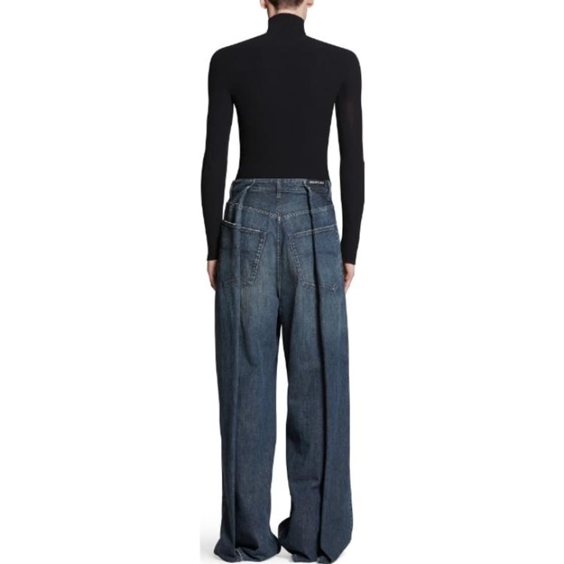 발렌시아가 더블 사이드 데님 팬츠 다크블루 상품이미지8