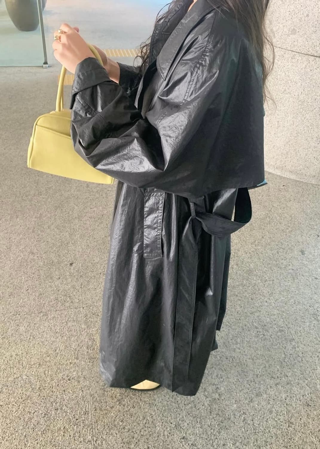 에토스 블랙 트렌치 상품이미지1