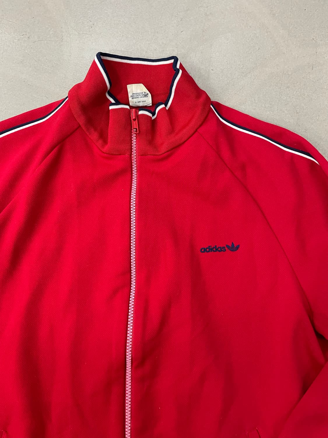80s 아디다스 서독 빈티지 레드 트랙탑 상품이미지2