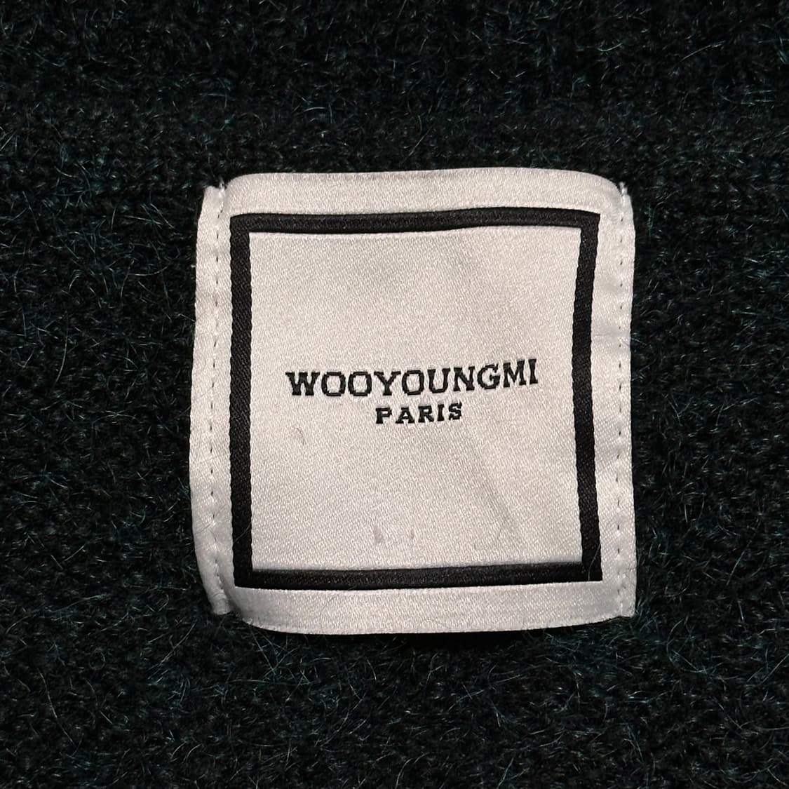 48 우영미 브이넥 그린 울 니트 상품이미지4