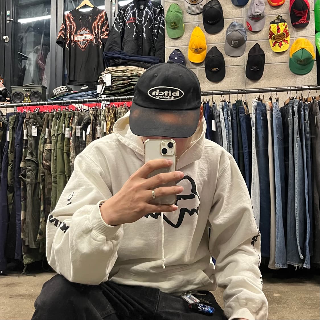 90s 비치스케이트보드 롱빌 캡 상품이미지6