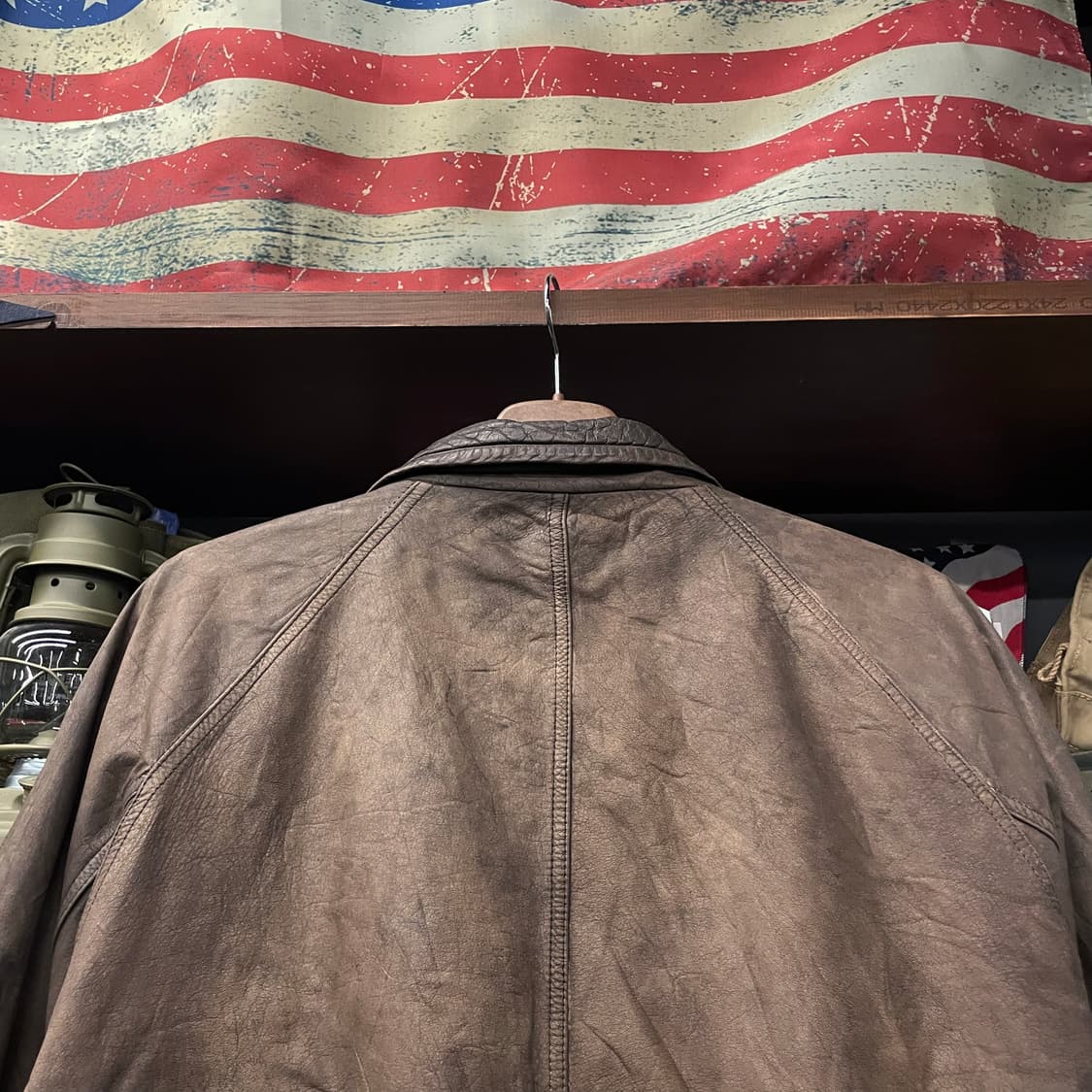 90s MONTES 레더 웨어 레이싱 패치 리얼 레더 자켓 상품이미지4