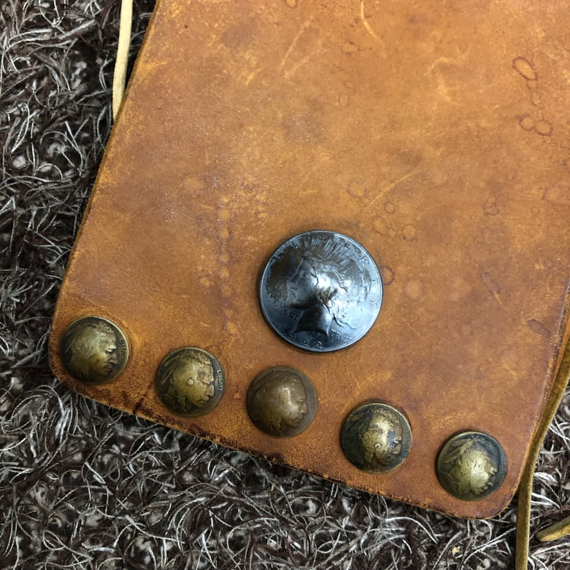 빈티지 웨스턴 레더 프린지 크로스백 상품이미지2