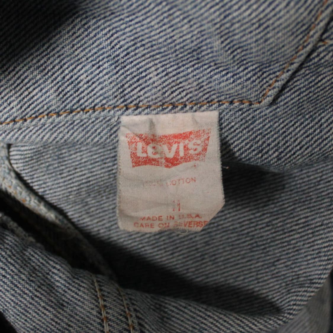 80s Levi’s 리바이스 70507 USA 데님 트러커 자켓 L019 상품이미지6