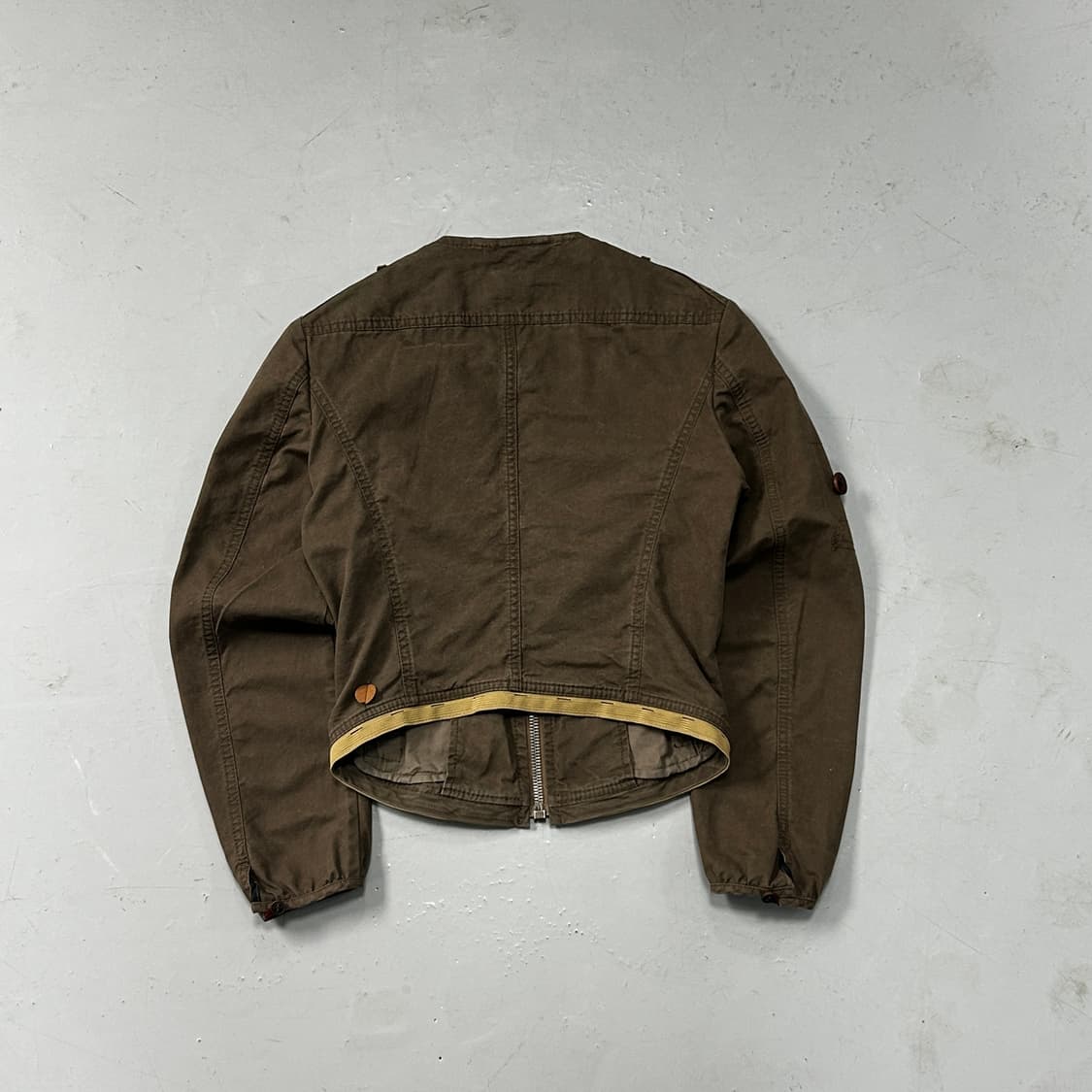 BOSS 브라운 논카라 자켓 상품이미지5