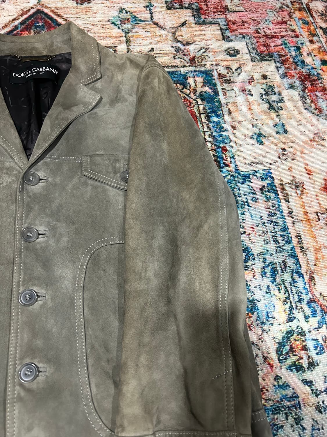 [L] 돌체앤가바나 염소가죽 스웨이드 자켓 상품이미지9