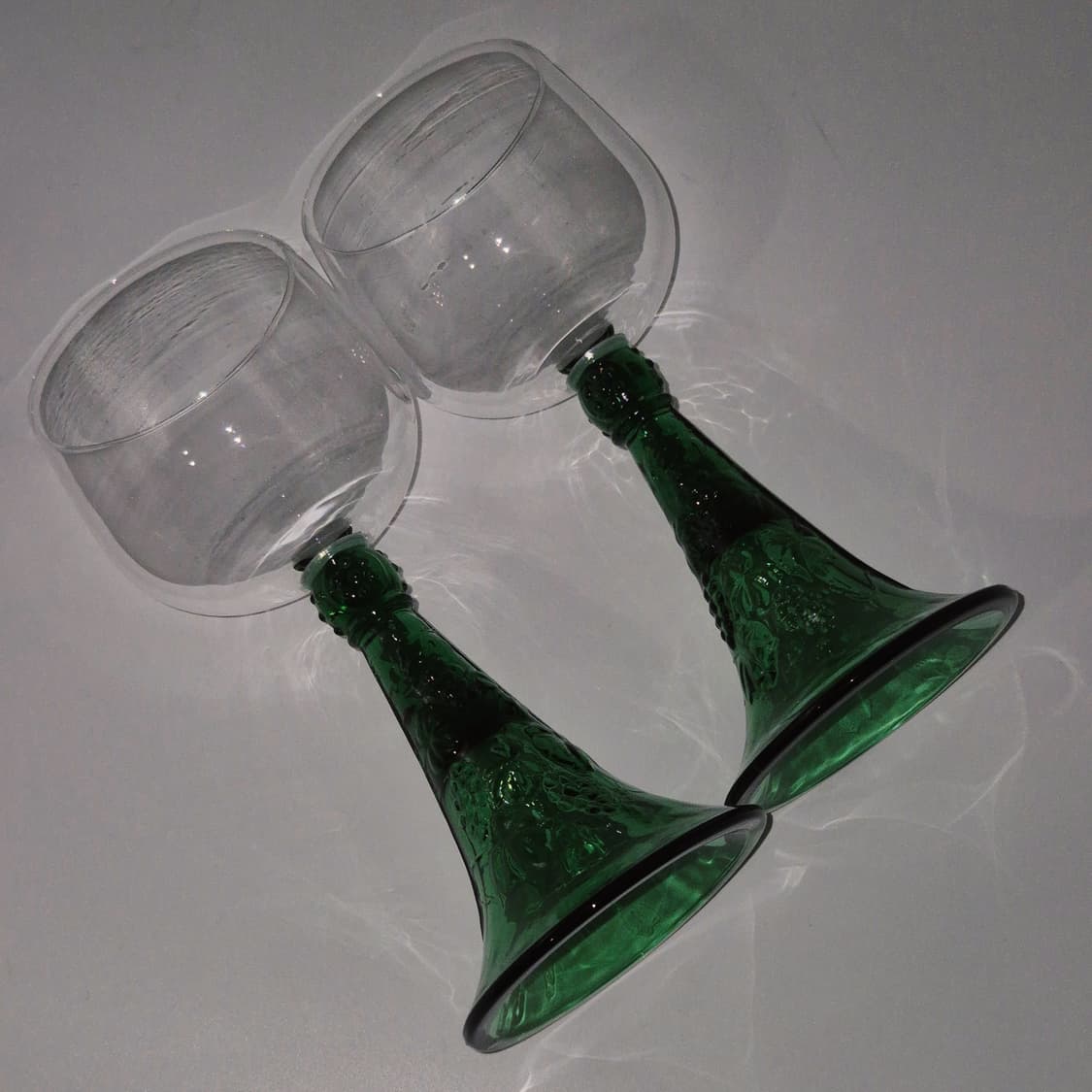 70s 사사키 그린 포도 넝쿨 빅 고블렛 1p 상품이미지10