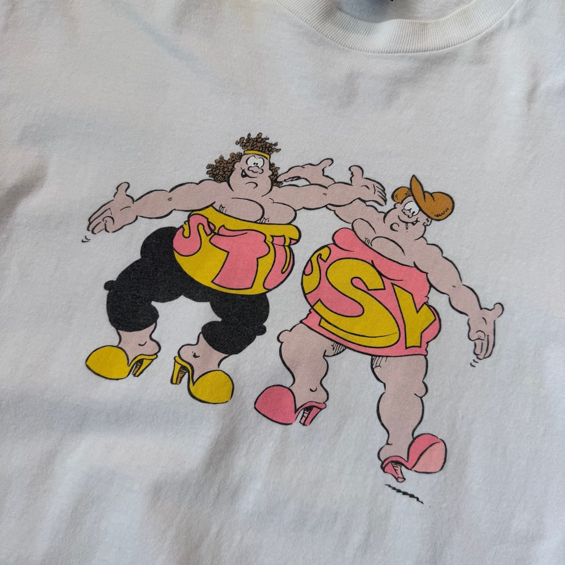 00s Stussy x Viz The Fat Slags 티셔츠 상품이미지7