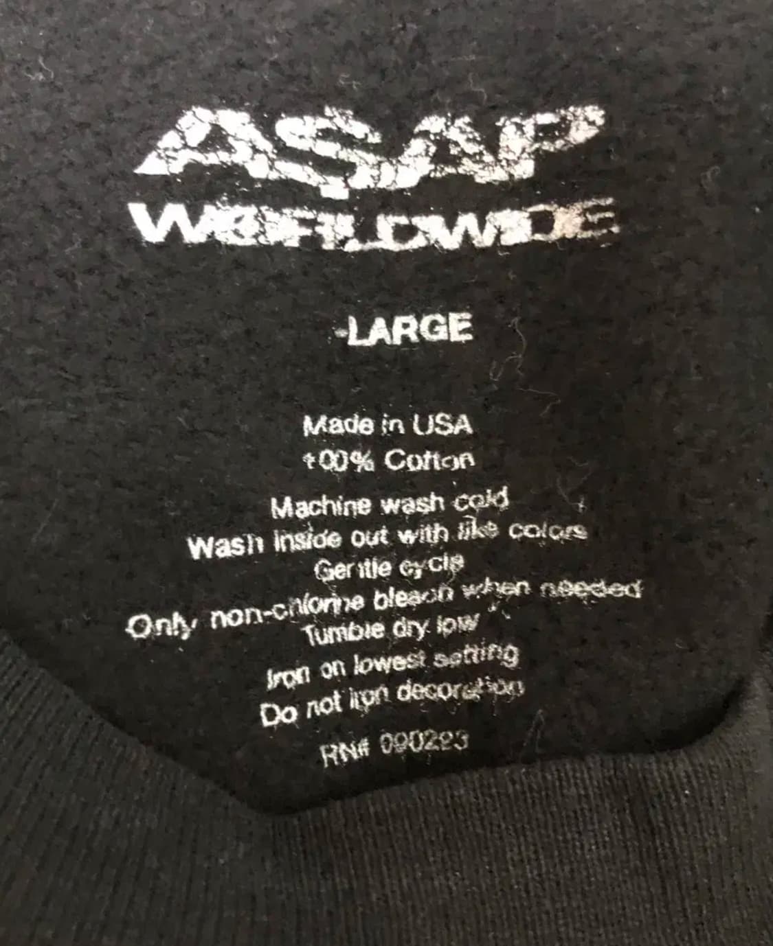 [국내, 해외 유일 매물 한정판] 에이셉 라키 맨투맨 머천 L 상품이미지5