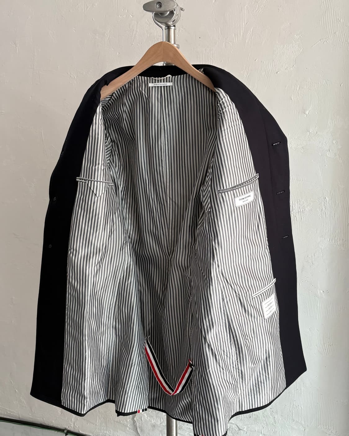 Thom Browne 톰브라운 네이비 체스터필드 코트 상품이미지7