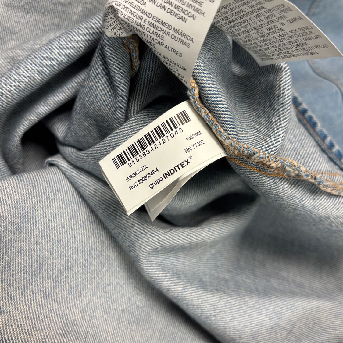 [L] ZARA 자라 웨스턴 데님 셔츠 상품이미지6