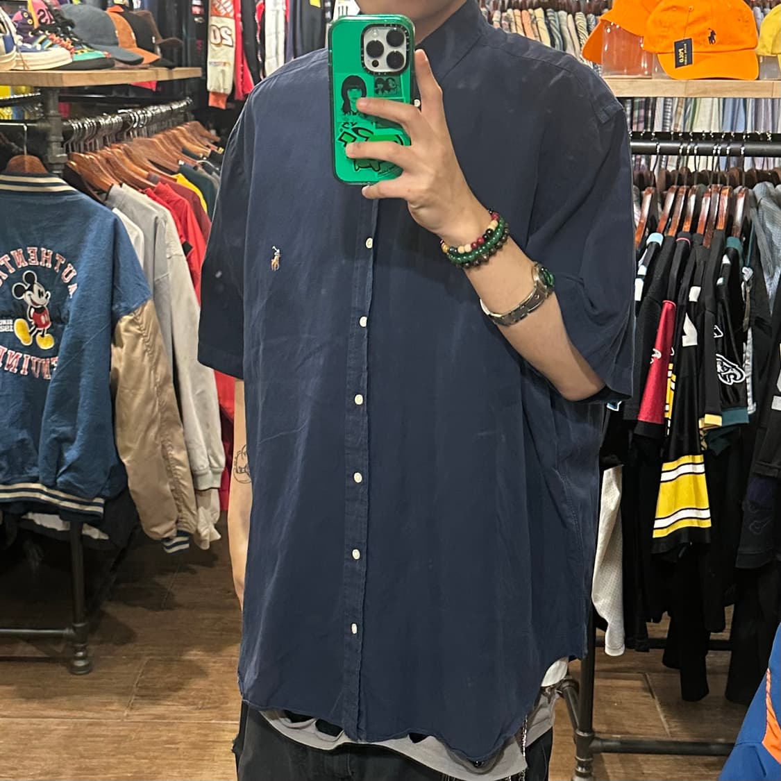 [HI] 폴로 랄프로렌 반팔 셔츠 네이비 상품이미지3