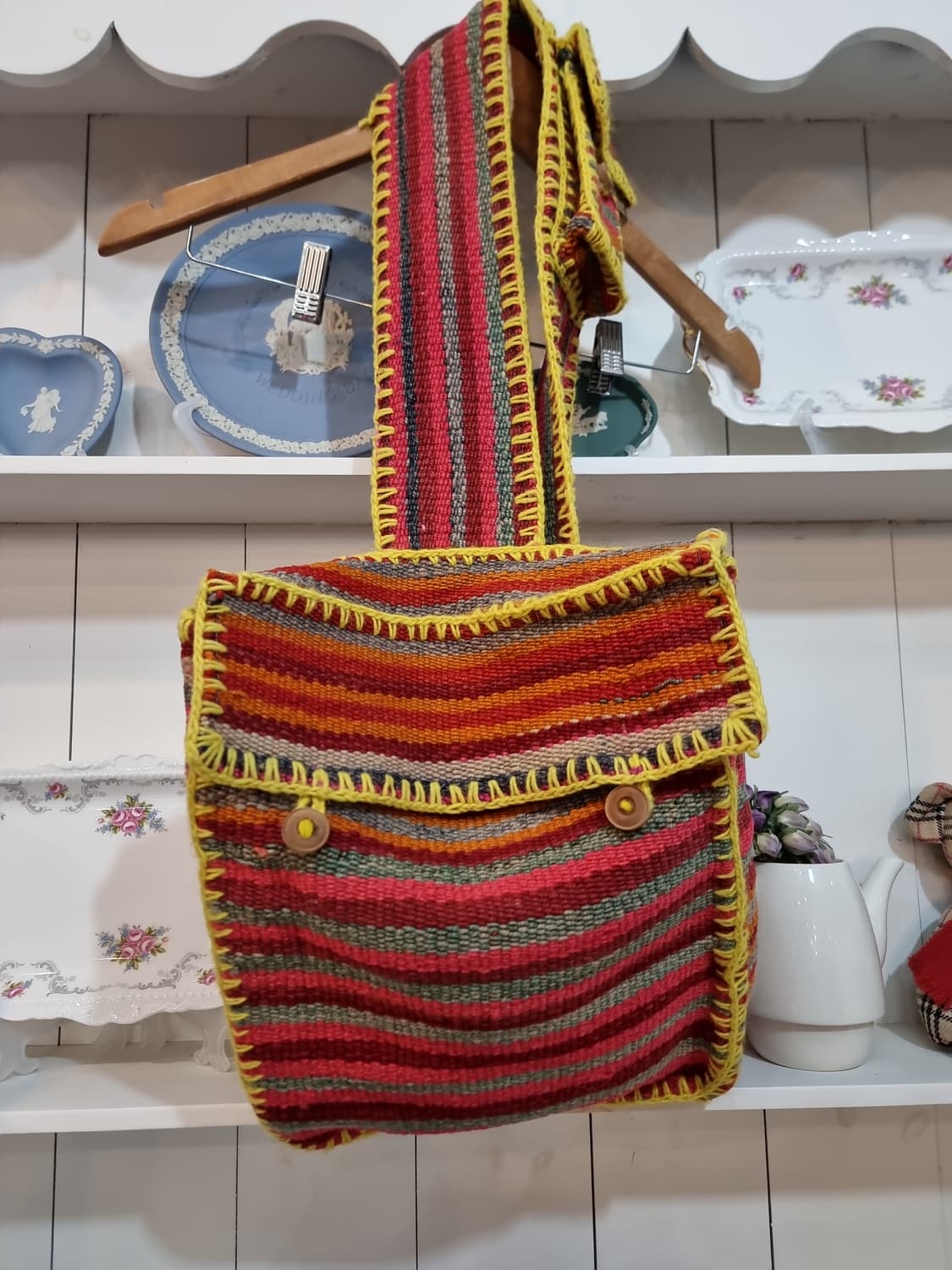 핸드메이드 스트라이프 백팩 상품이미지2