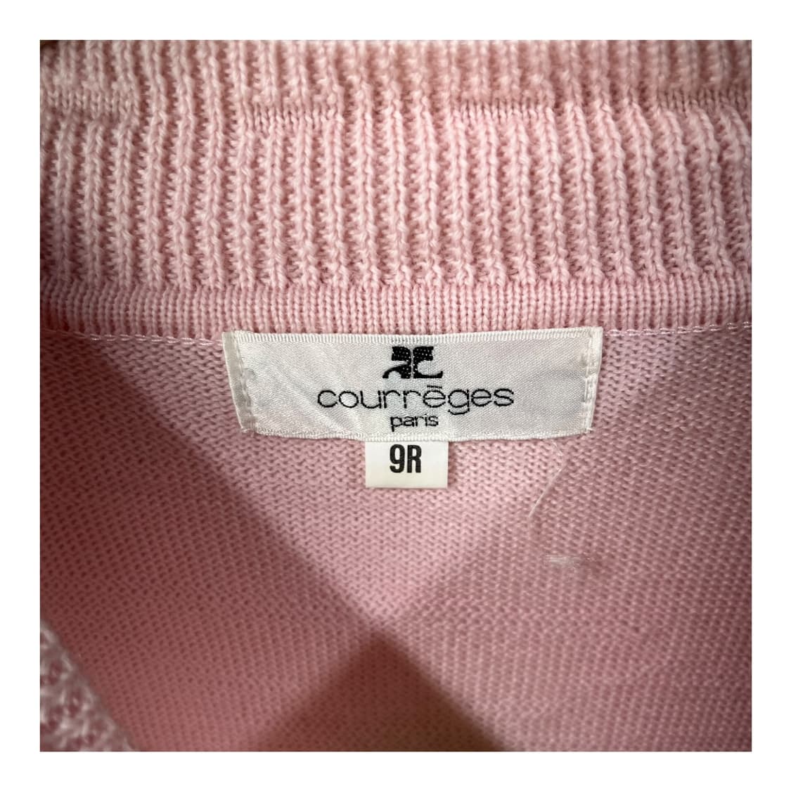 [Courreges] 꾸레쥬 패치로고 아가일 니트 상품이미지5