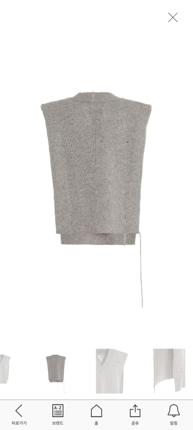 [F] 마르지엘라 사이드 슬릿 디스트레스 니트 베스트 상품이미지2