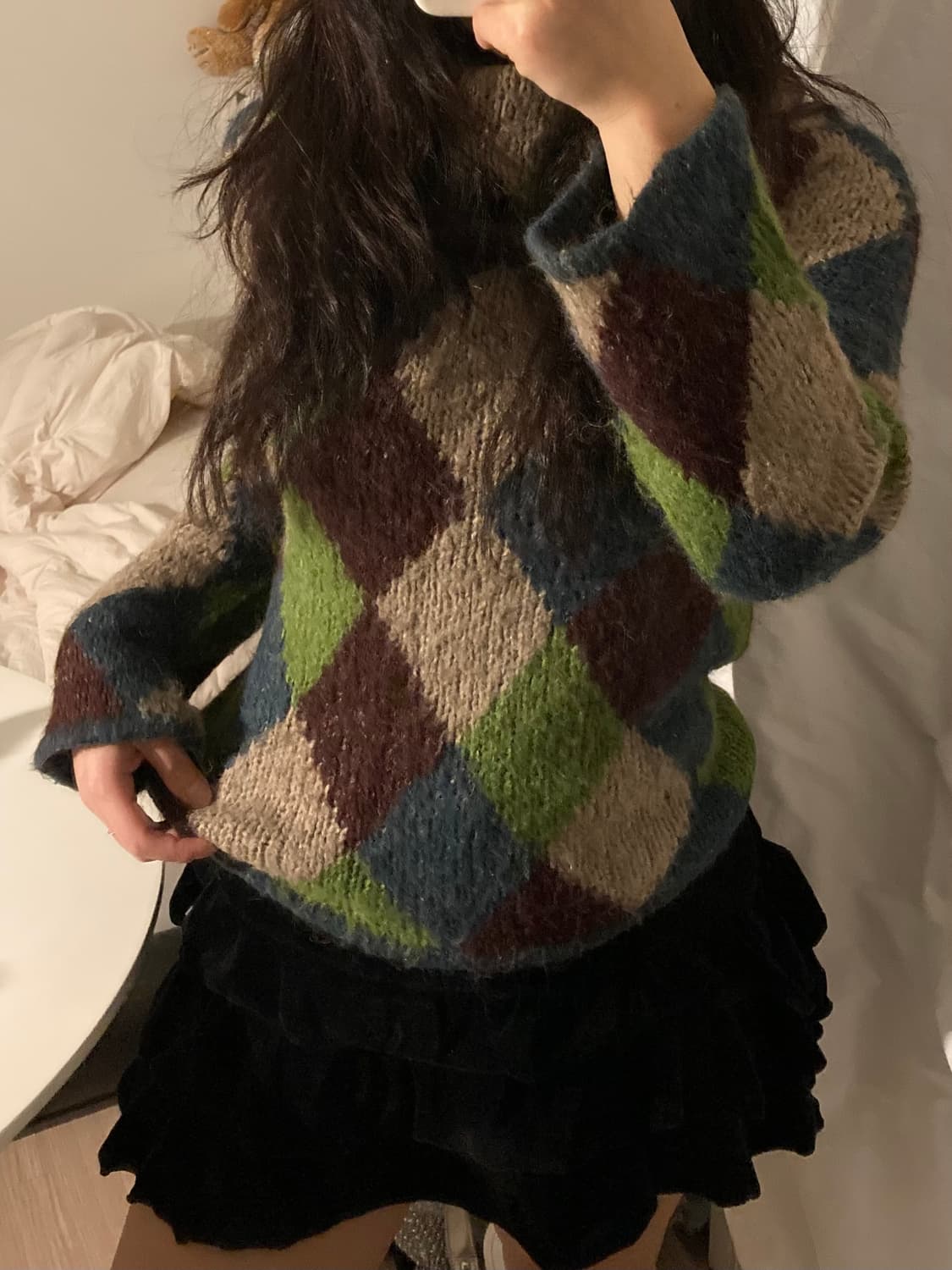 vintage check knit 상품이미지9