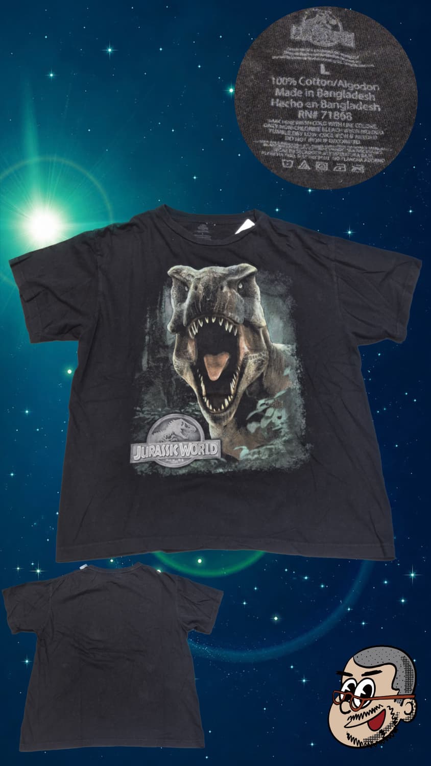 [1쥬라기 월드 T-REX 로어 무비 오피셜 티셔츠  상품이미지1