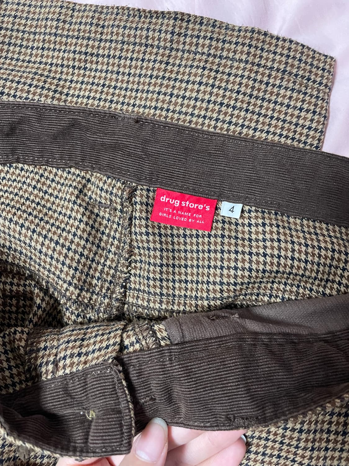 빈티지 브라운 패턴 팬츠 상품이미지5