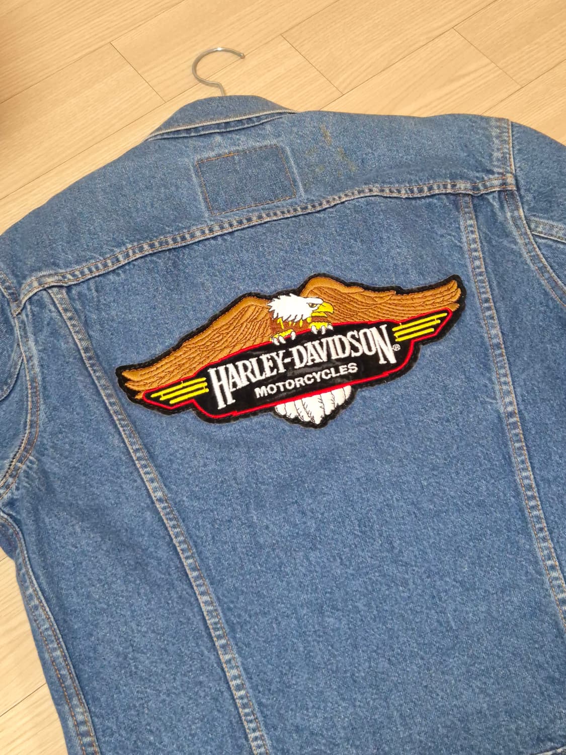 90's 리바이스 × 할리데이비슨 데님자켓 made in usa 상품이미지1