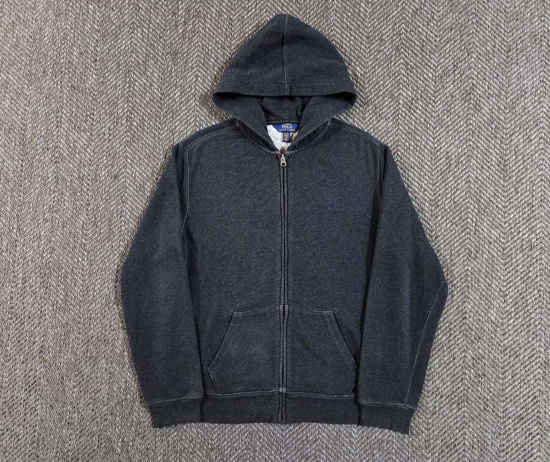 폴로 랄프로렌 보이즈 차콜 후드집업 상품이미지1
