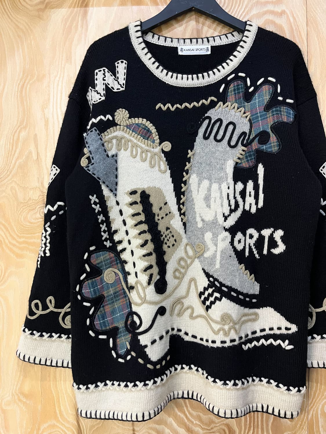 간사이 야마모토 스포츠 90's 아카이브 부츠 스웨터 상품이미지1