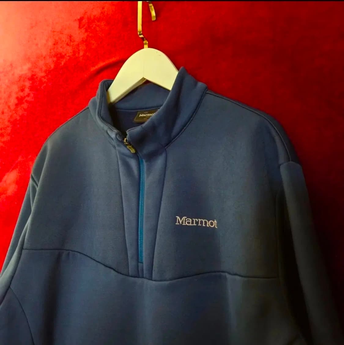 마모트(Marmot) 딥블루 기모 하프집업 100size 상품이미지2