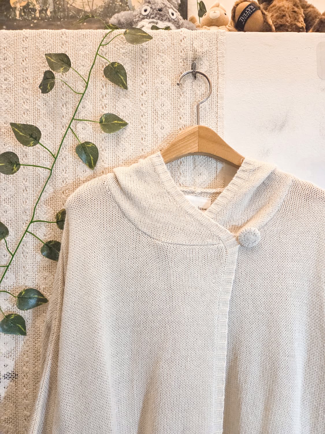 퓨어 모리 후드 케이프 가디건 상품이미지2