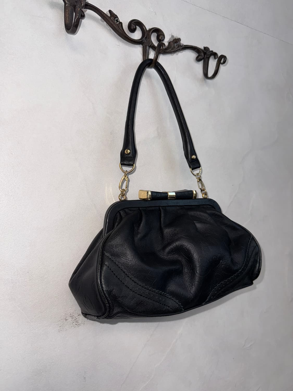 Lovcat black heart ribbon mini bag 상품이미지2