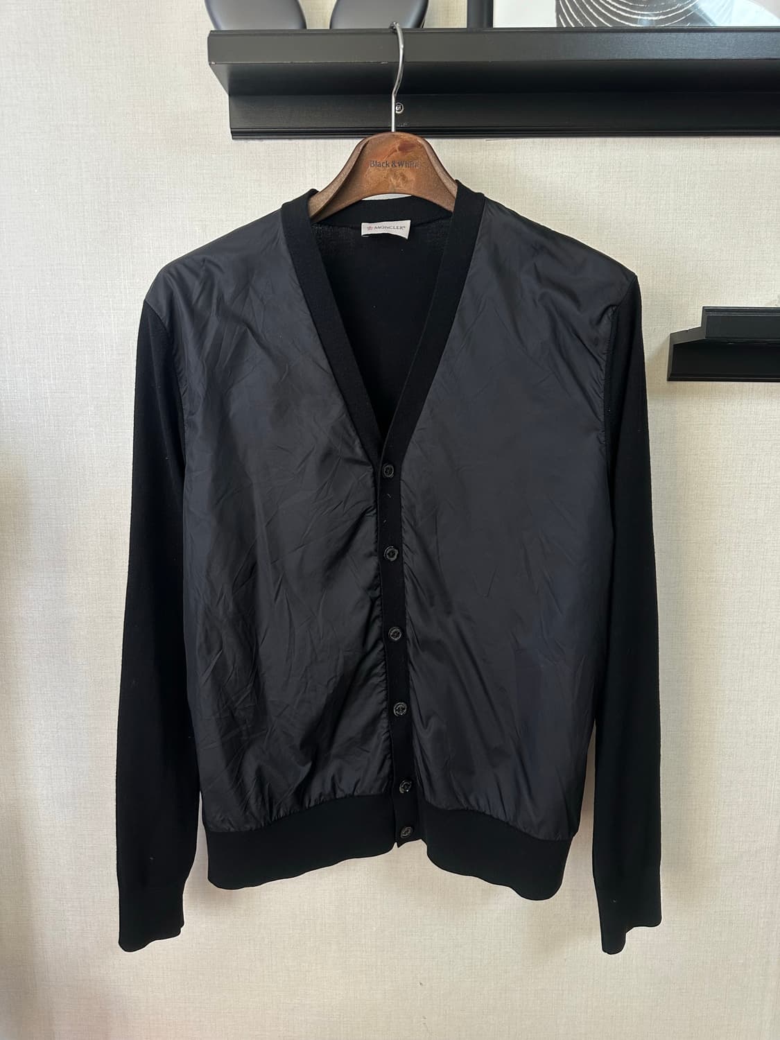 몽클레어 블랙 니트 가디건 L(95-100) 상품이미지1