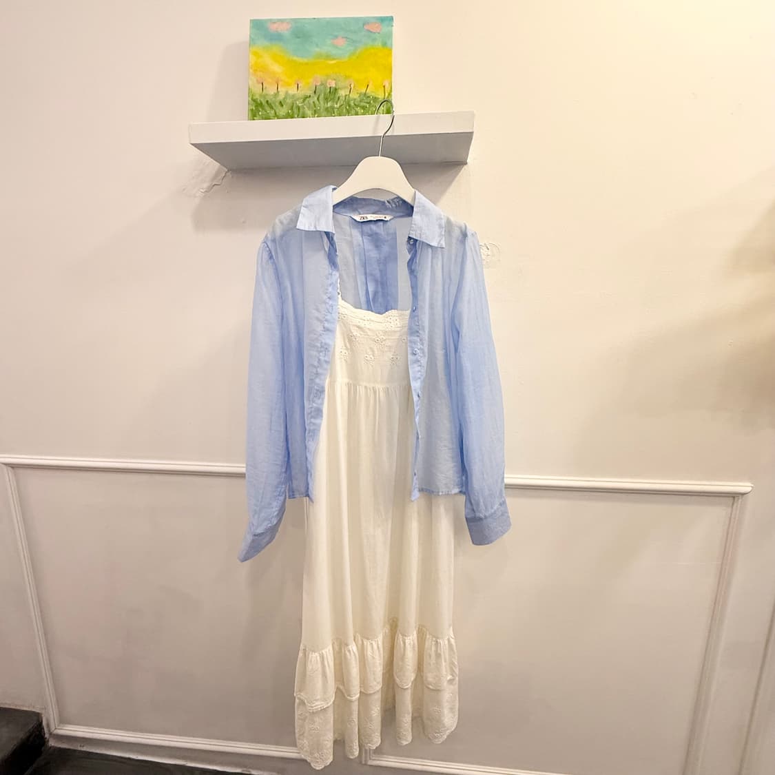 ZARA 자라 하늘색 셔츠 상품이미지3