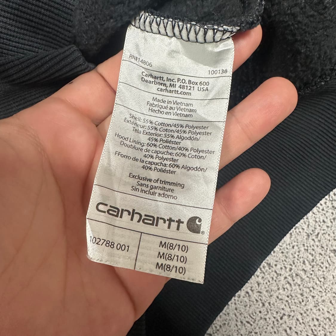 ✨ (바배) 칼하트 프로코어 후드 집업 상품이미지4