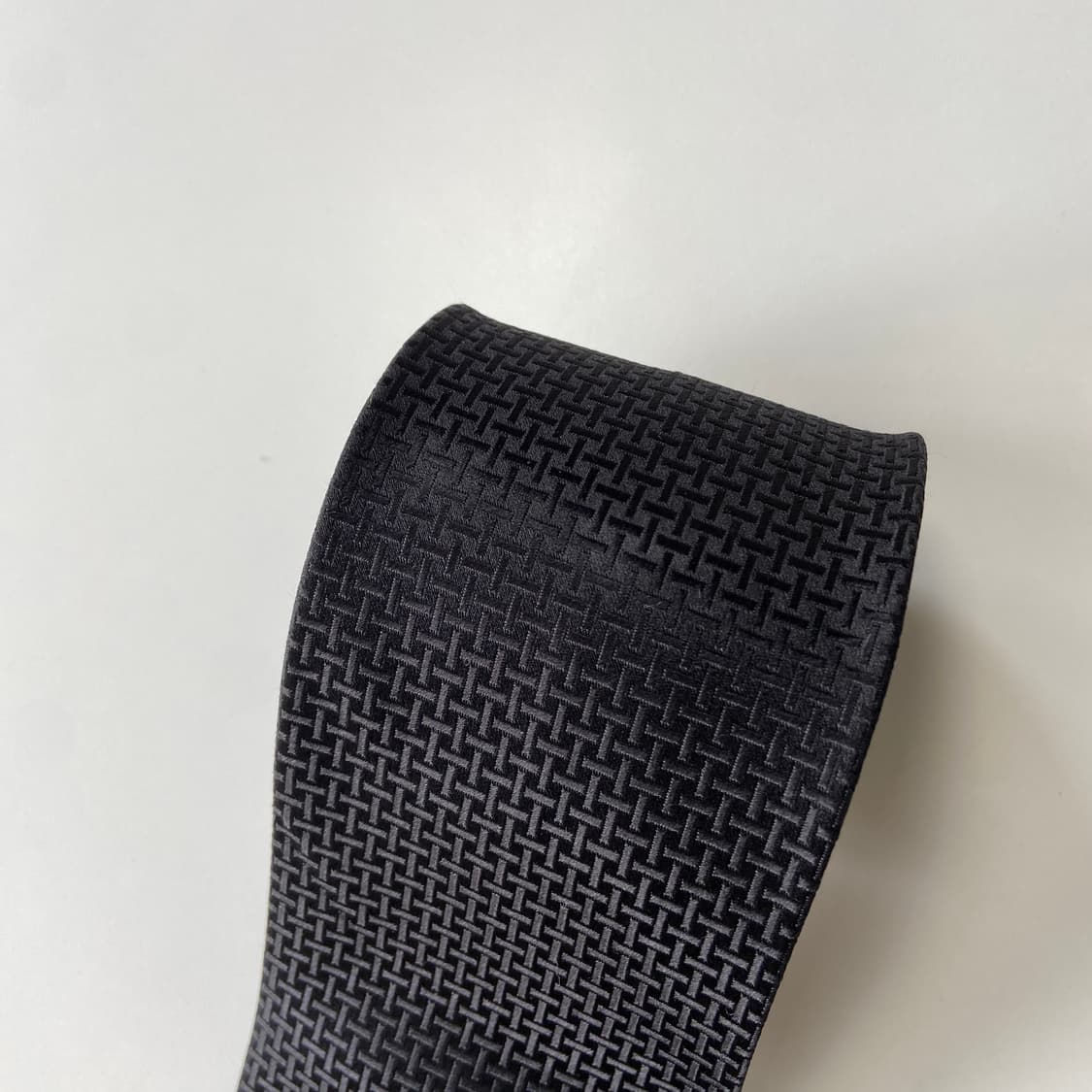 Luxury Homme 블랙 넥타이 8.6cm 상품이미지5