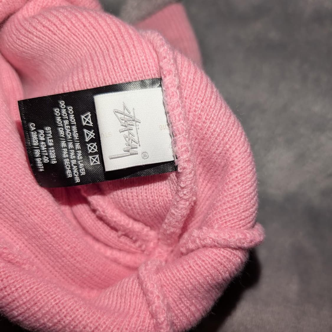 스투시 S 로고 비니 핑크 상품이미지3