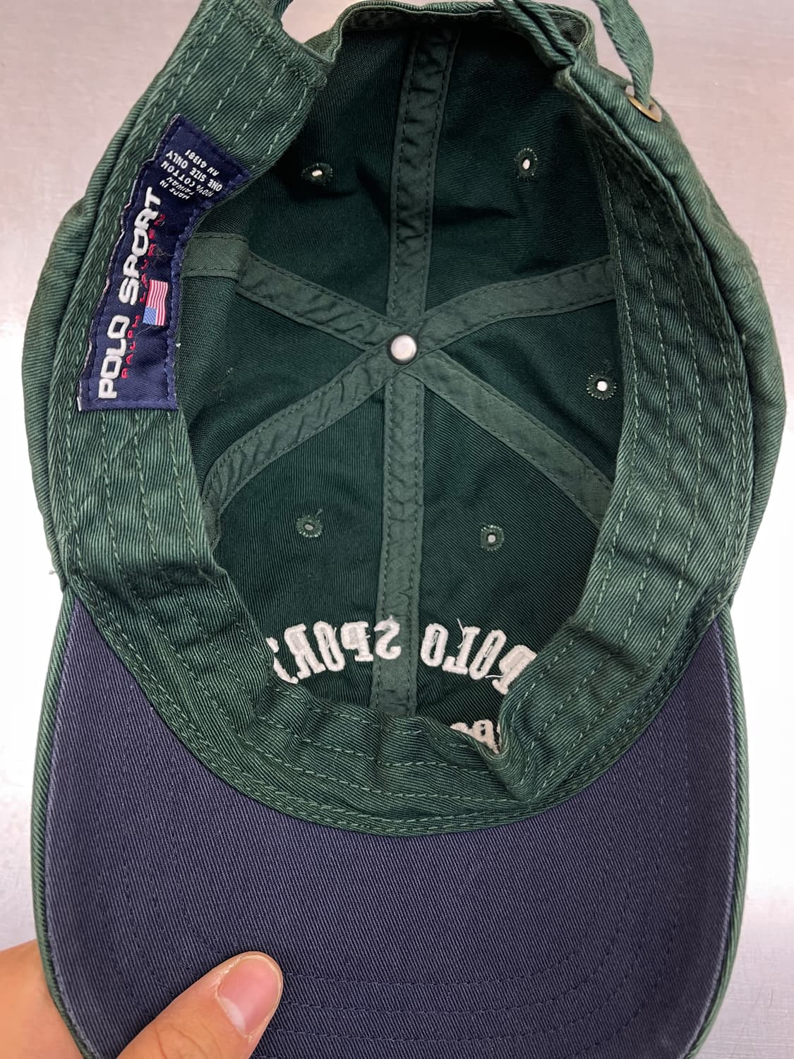 폴로 스포츠 90s 아크 로고 볼캡 상품이미지4