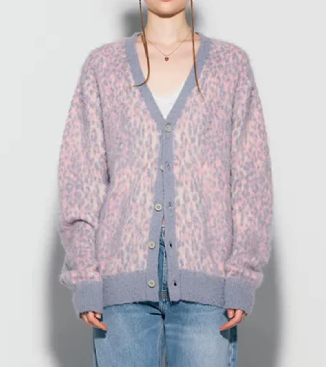 에즈이프 캘리 레오파드 니트 가디건 상품이미지1