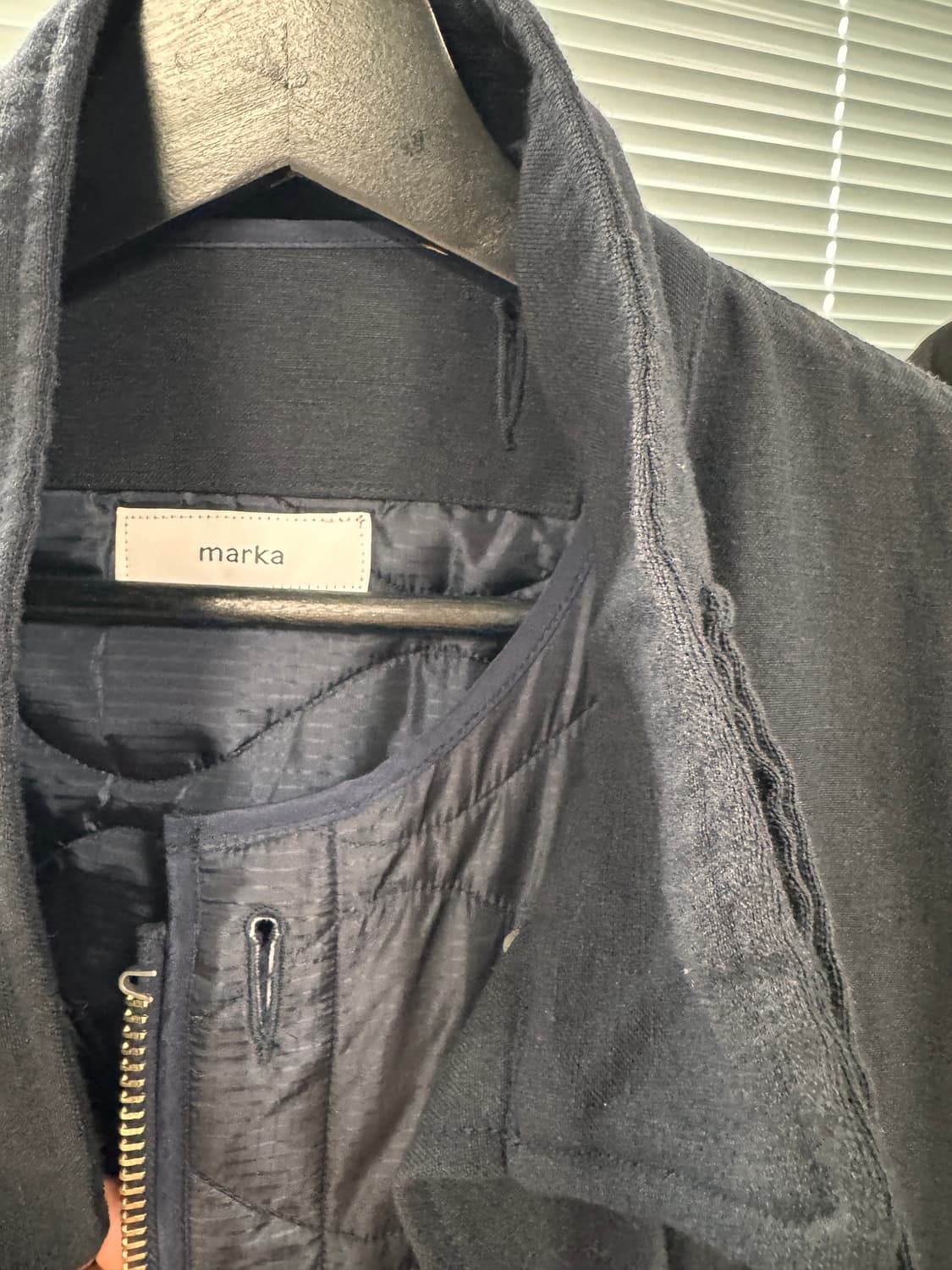 marka wool linen back satin mods parka 상품이미지8