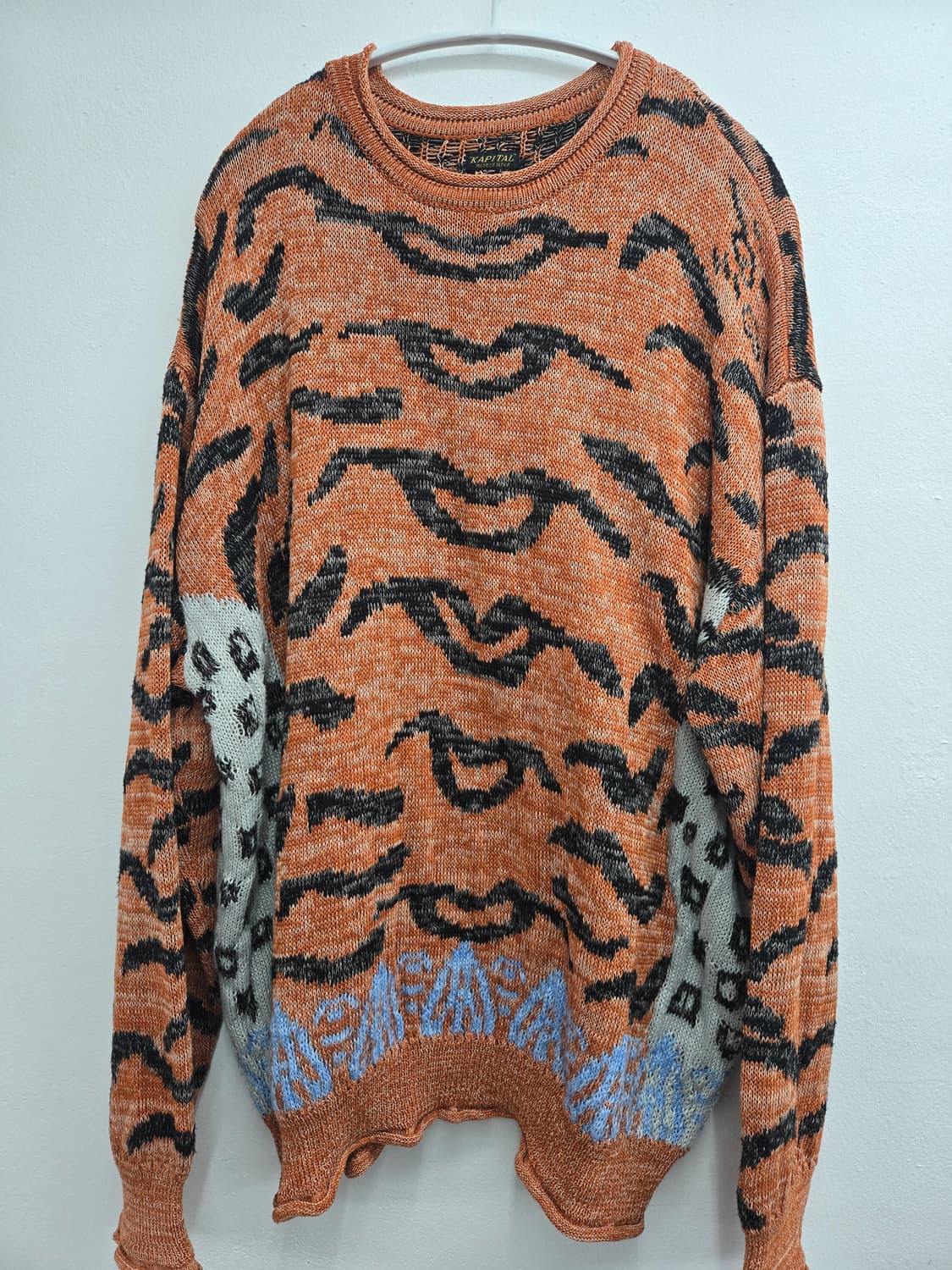 상태S급) 캐피탈 7G 울 네팔 타이거 크루 스웨터 상품이미지1