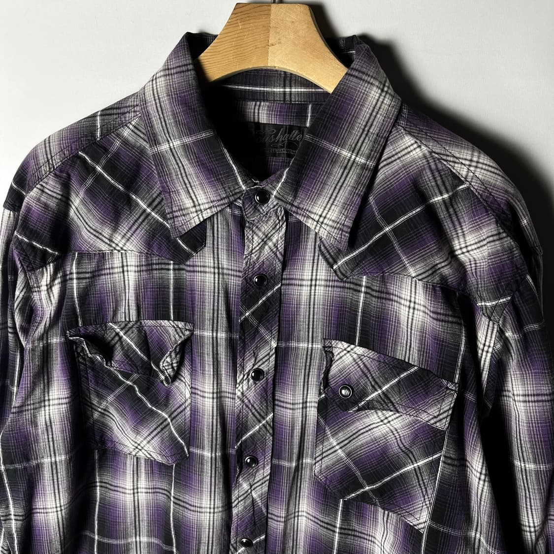 [Roushatte] 재팬 펑크무드 체크 웨스턴셔츠 상품이미지3