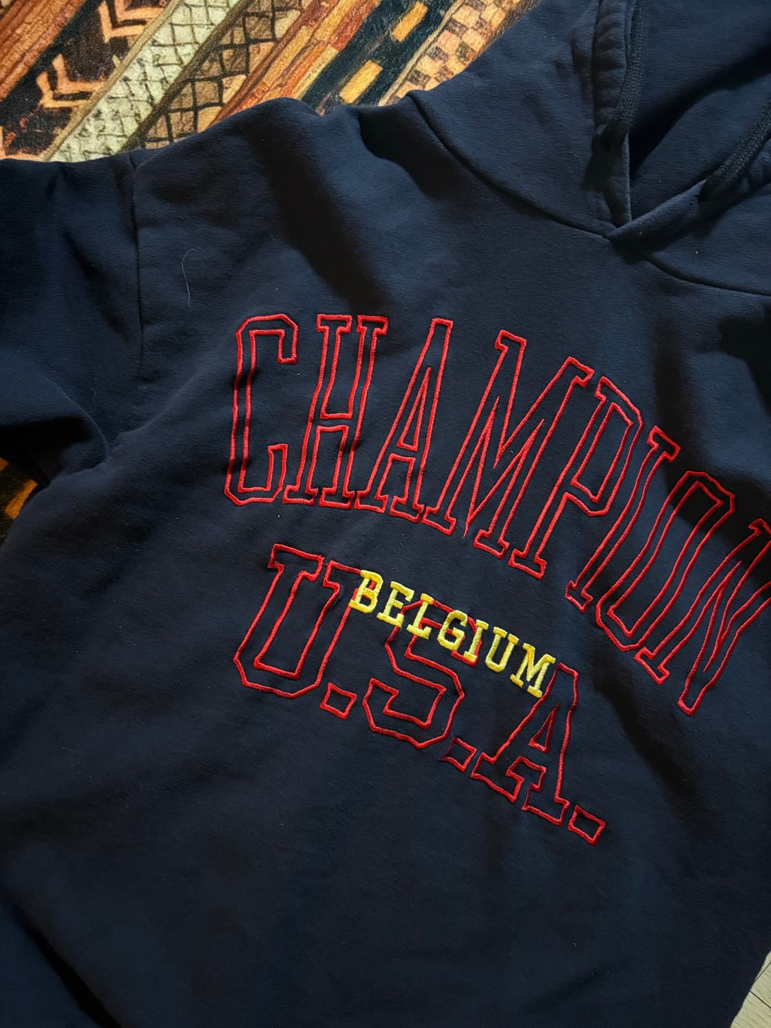  LY 2ND BY 네이비 캐주얼 후드티 상품이미지2