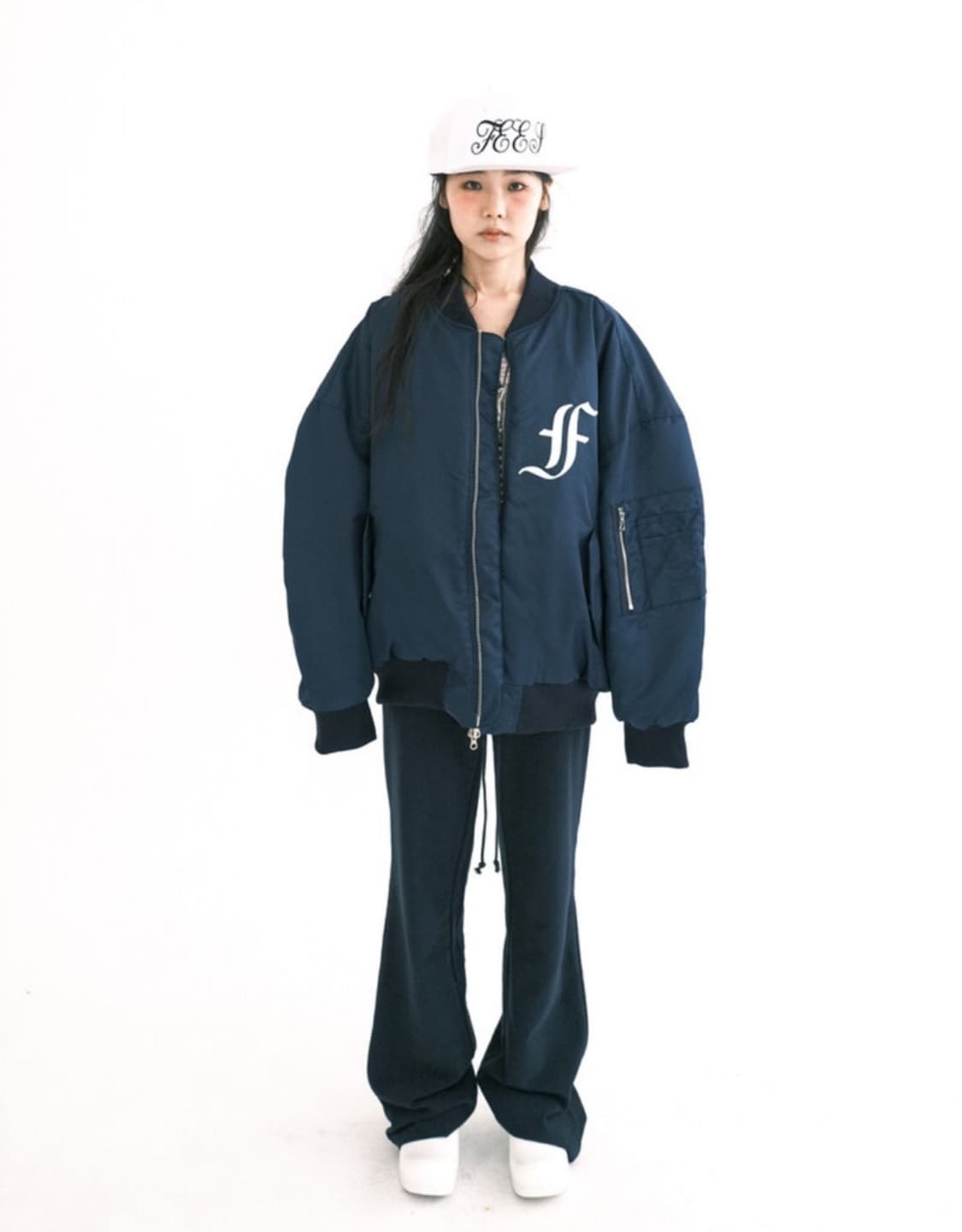 구해요) 샵페어리 봄버 자켓 네이비 상품이미지2