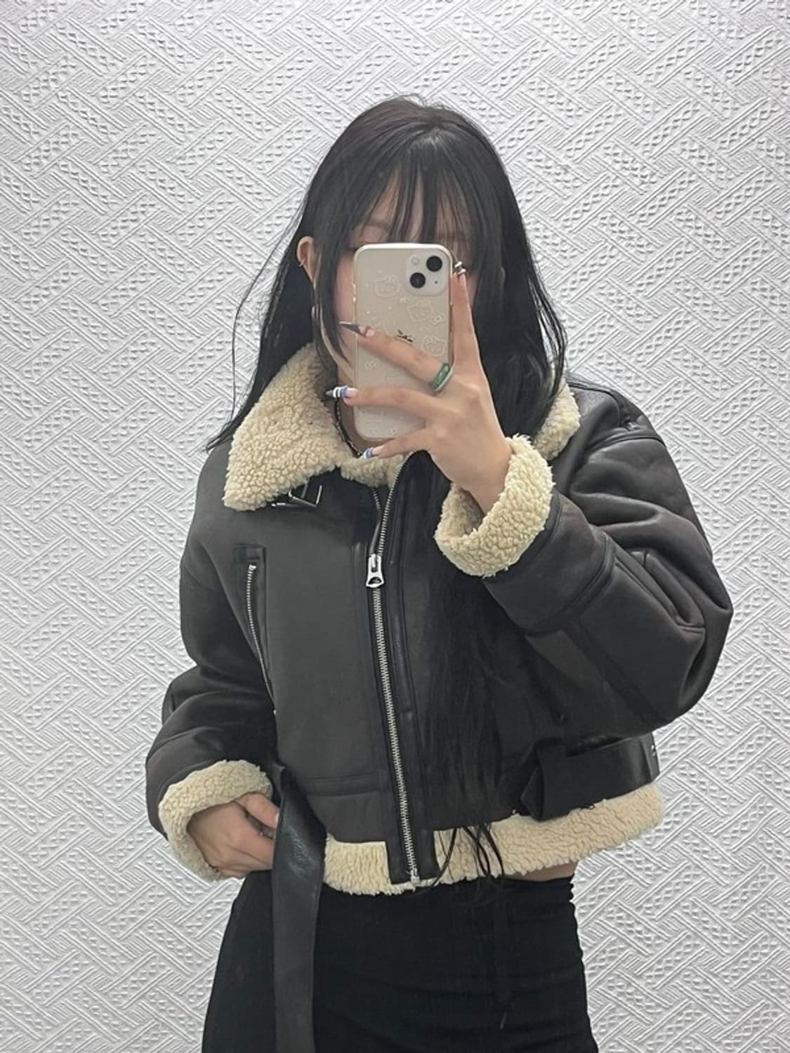 자라 모던락시크 핀터감성 양털 무스탕 자켓 XS C07718 상품이미지2