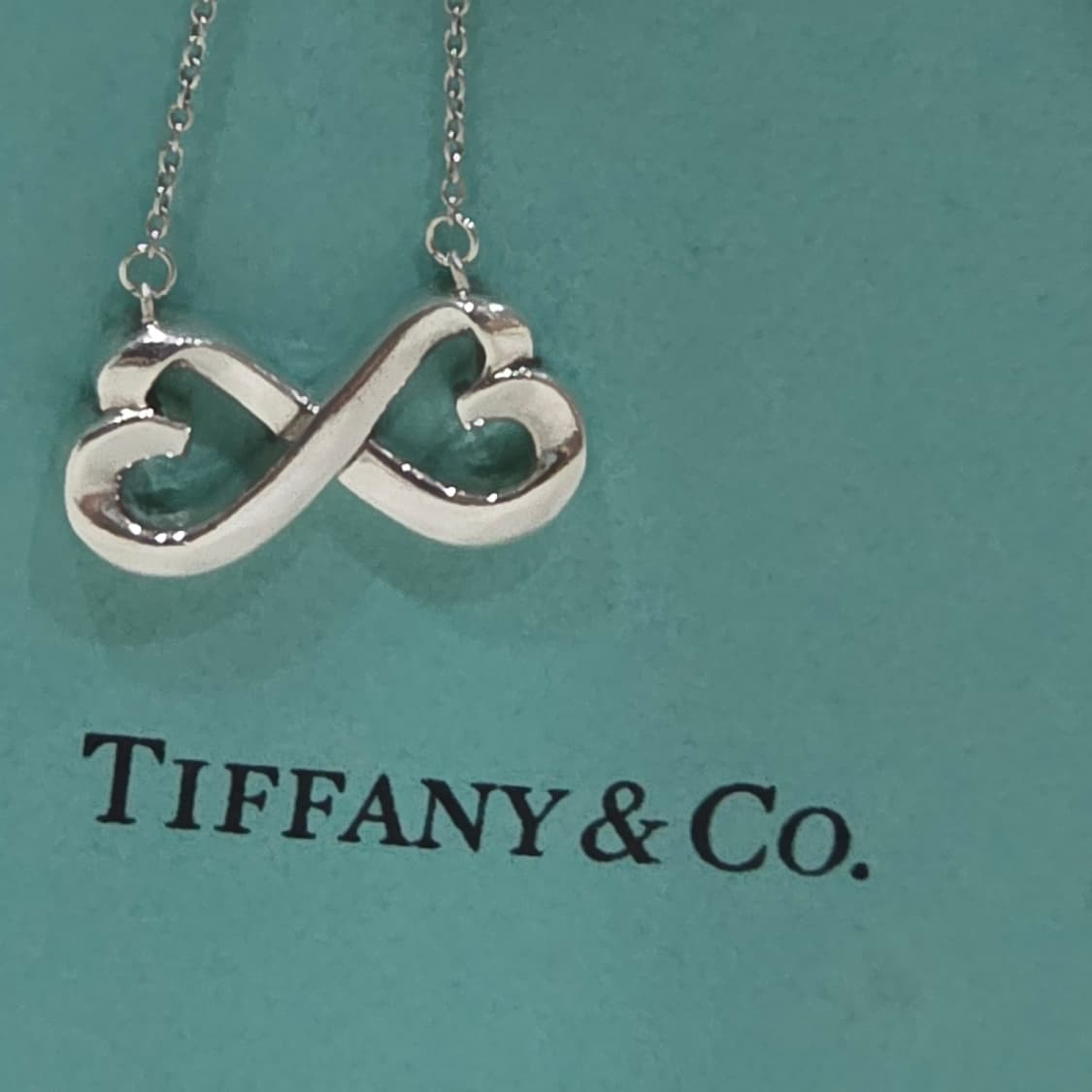 티파니 팔로마피카소 더블하트 인피니티 하트 실버925 목걸이 상품이미지1