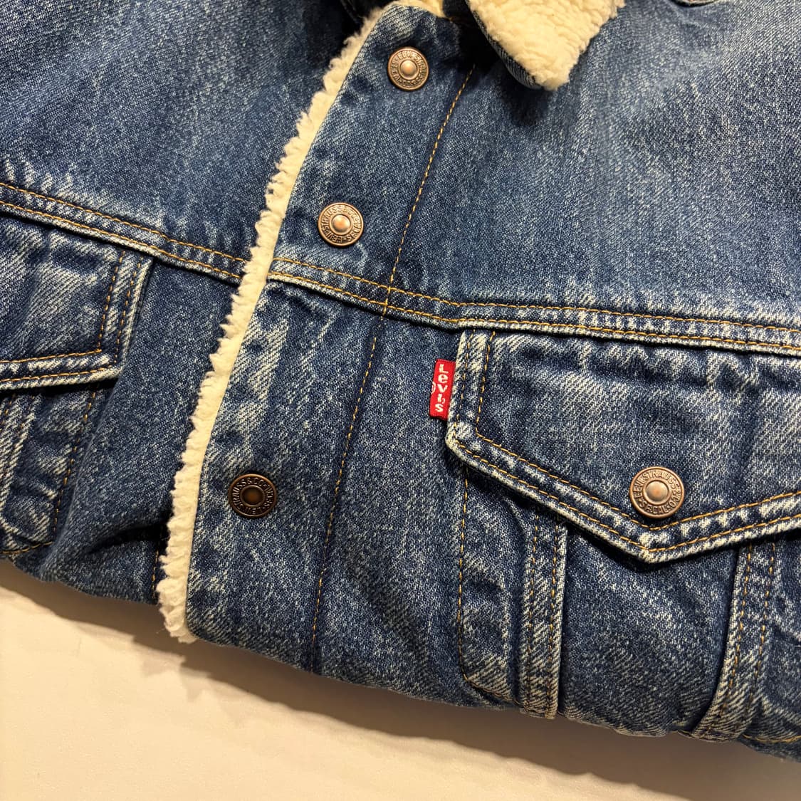 [M] 리바이스 청자켓 데님 쉐르파 트러커 D140 상품이미지7